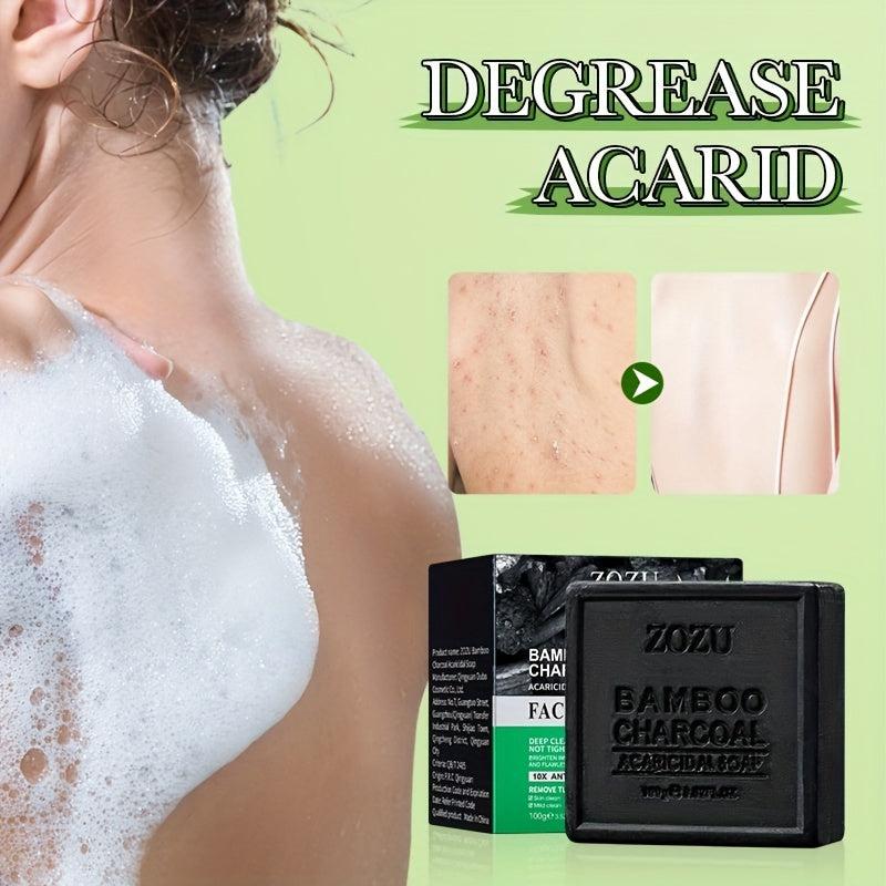 Bamboo Charcoal Soap Exfoliates & Moisturizes Skin