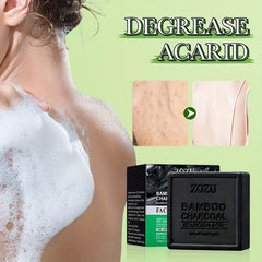 Bamboo Charcoal Soap Exfoliates & Moisturizes Skin