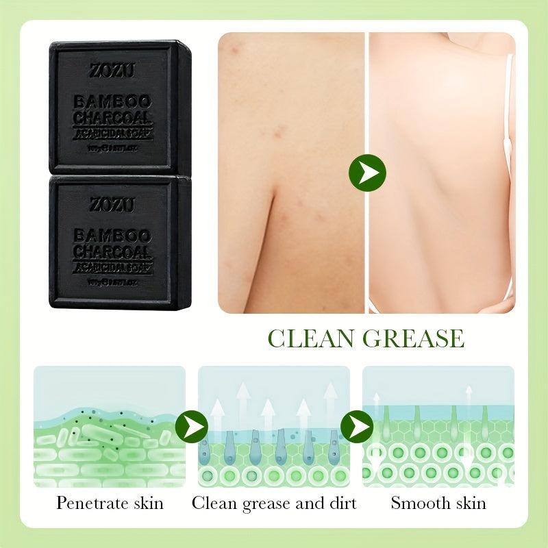 Bamboo Charcoal Soap Exfoliates & Moisturizes Skin