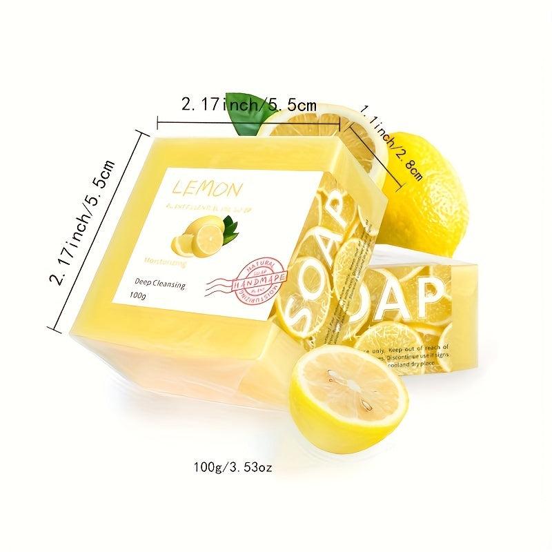 Organic Lemon Soap for Skin Detox and Soothing Dryness