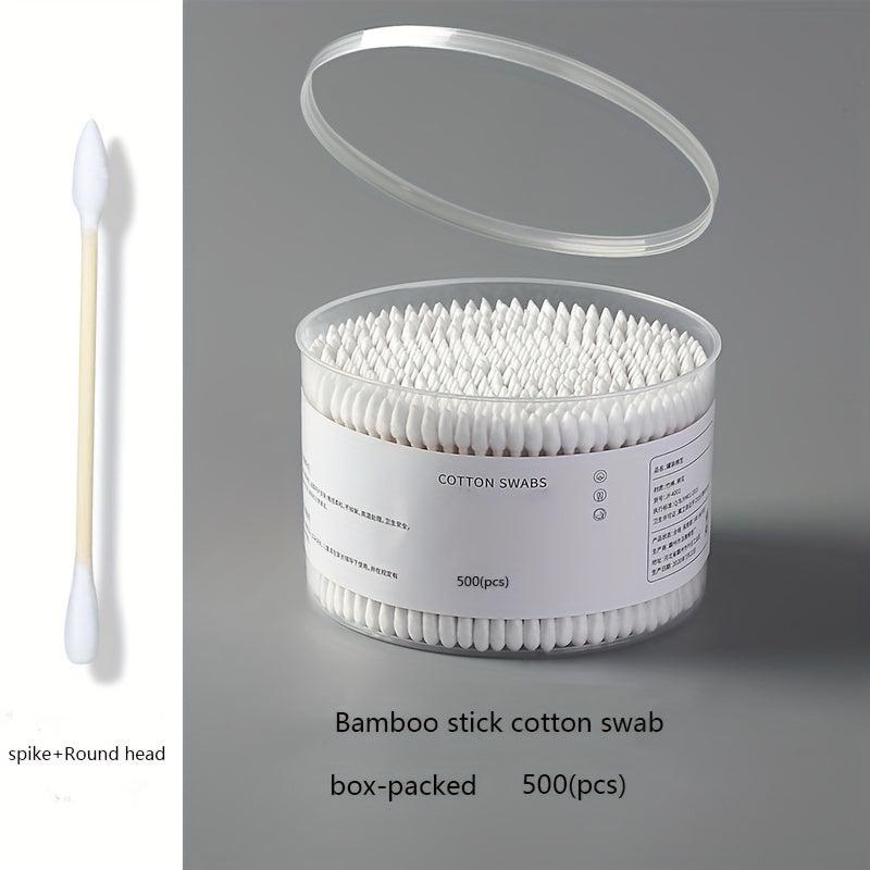 500pcs Double Tip Cotton Swabs for Ear Nose Clean
