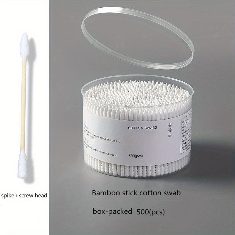 500pcs Double Tip Cotton Swabs for Ear Nose Clean