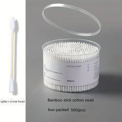 500pcs Double Tip Cotton Swabs for Ear Nose Clean
