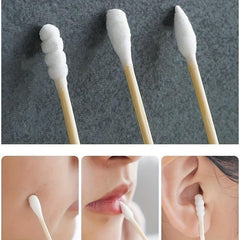 500pcs Double Tip Cotton Swabs for Ear Nose Clean