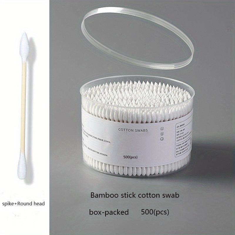 500pcs Double Tip Cotton Swabs for Ear Nose Clean