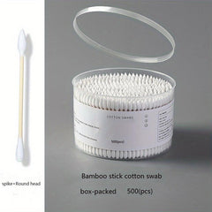 500pcs Double Tip Cotton Swabs for Ear Nose Clean