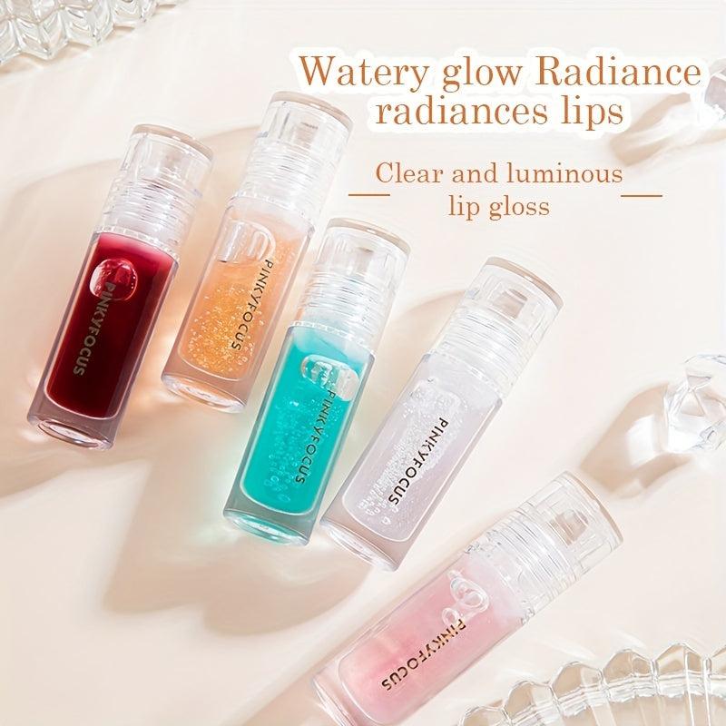 Crystal Jelly Lip Gloss Moisturizing Glitter Lipstick