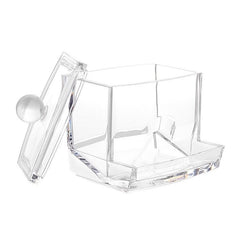 Jewelry Organizer Case Swabs Storage Holder Box Makeup Pad Cosmetic Container