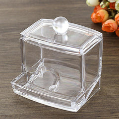Jewelry Organizer Case Swabs Storage Holder Box Makeup Pad Cosmetic Container