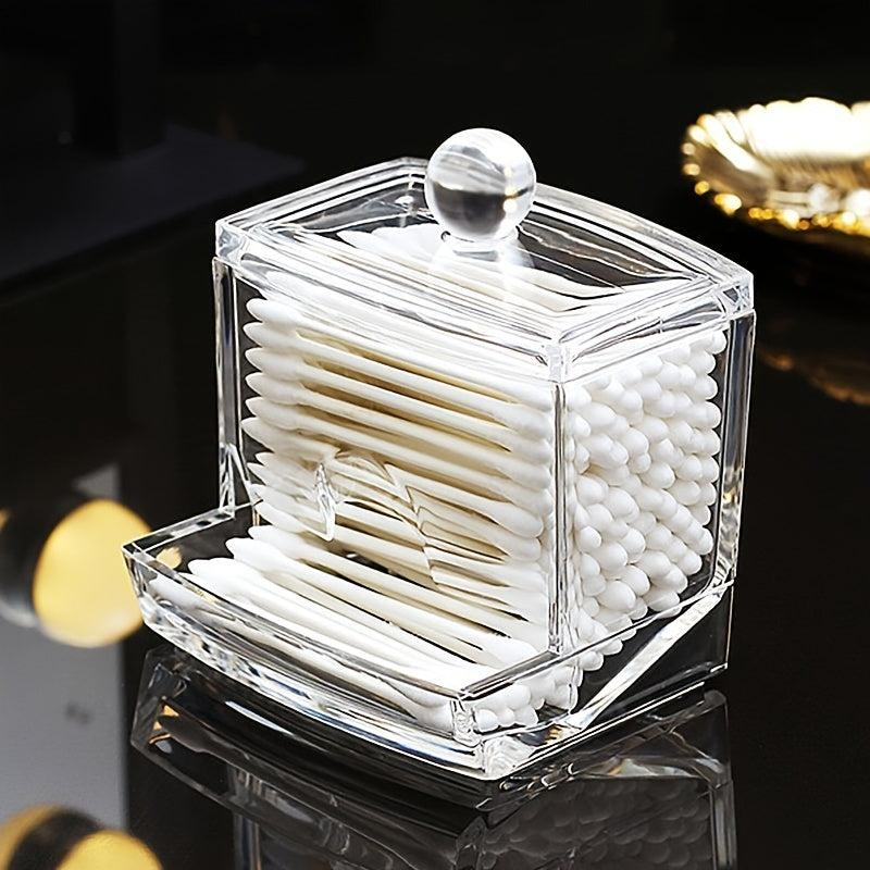 Jewelry Organizer Case Swabs Storage Holder Box Makeup Pad Cosmetic Container