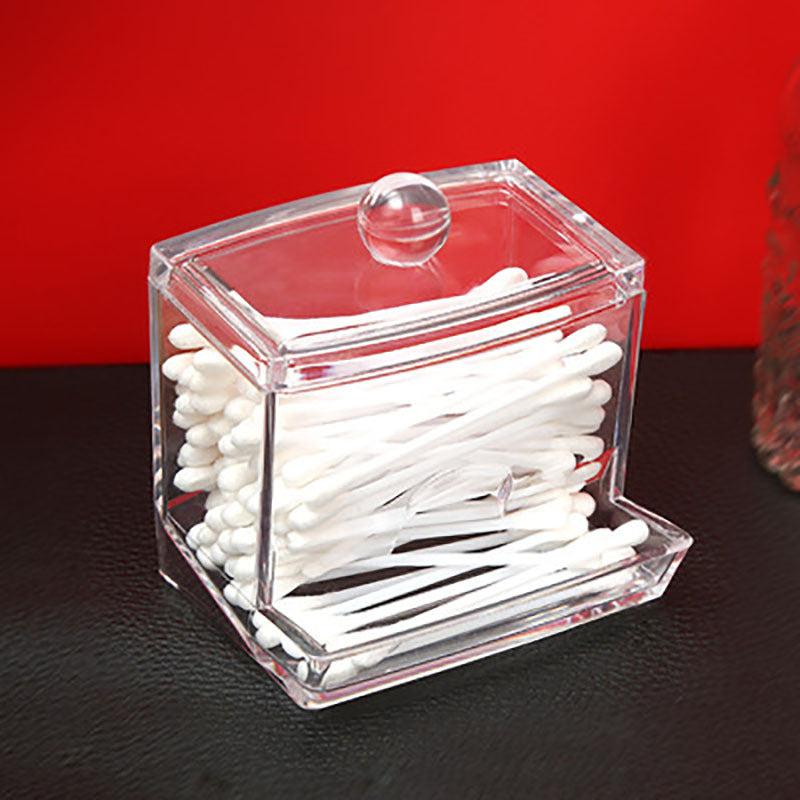 Jewelry Organizer Case Swabs Storage Holder Box Makeup Pad Cosmetic Container