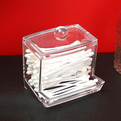 Jewelry Organizer Case Swabs Storage Holder Box Makeup Pad Cosmetic Container