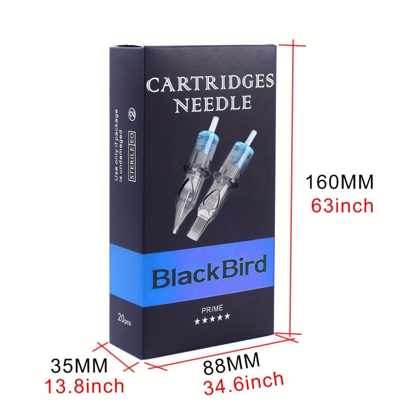 20pcs Disposable Tattoo Cartridge Needles Standard Round Liner for Artists