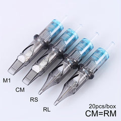 20pcs Disposable Tattoo Cartridge Needles Standard Round Liner for Artists