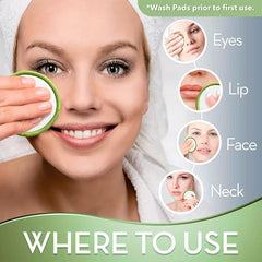 20pcs Reusable Bamboo Makeup Remover Pads - Eco Friendly, All Skin Types