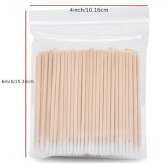 500PC Disposable Micro Swabs Nails Makeup Cleaning Sticks
