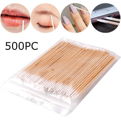 500PC Disposable Micro Swabs Nails Makeup Cleaning Sticks