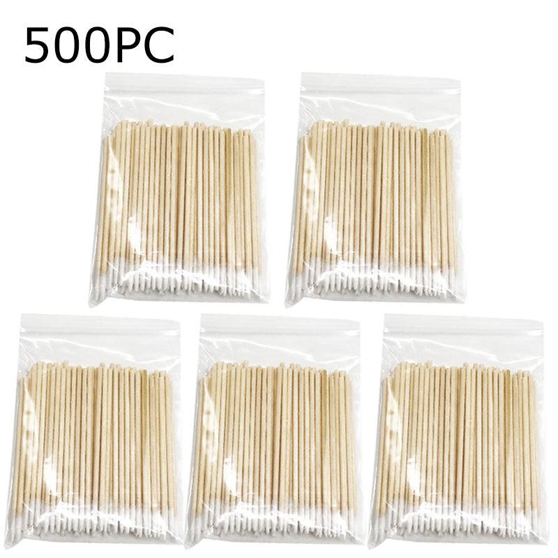 500PC Disposable Micro Swabs Nails Makeup Cleaning Sticks