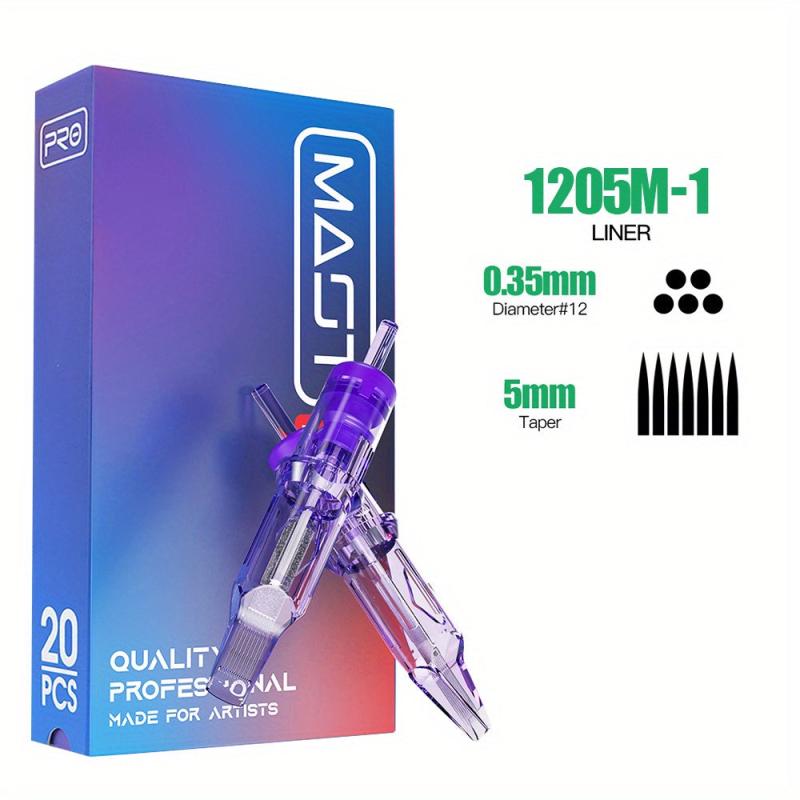 20pcs Disposable Tattoo Needles Round Liner for Artists and Beginners