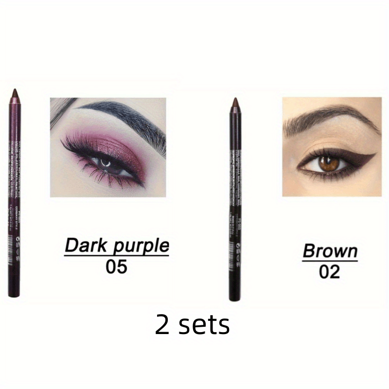 Long-Lasting Waterproof Eyeliner Pen with Metallic Smokey Texture