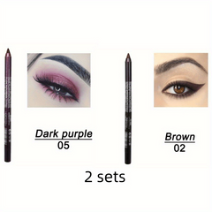 Long-Lasting Waterproof Eyeliner Pen with Metallic Smokey Texture