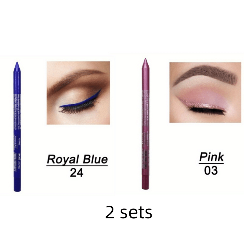 Long-Lasting Waterproof Eyeliner Pen with Metallic Smokey Texture