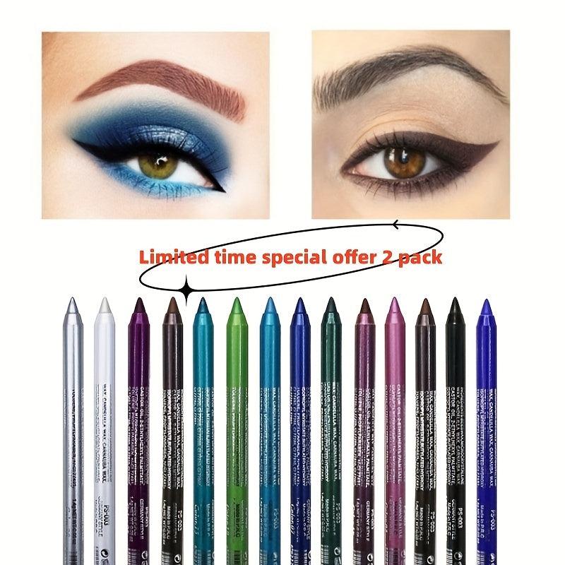 Long-Lasting Waterproof Eyeliner Pen with Metallic Smokey Texture