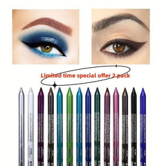 Long-Lasting Waterproof Eyeliner Pen with Metallic Smokey Texture