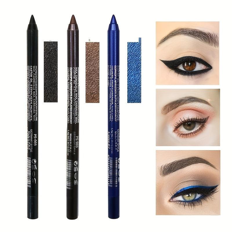 Long-Lasting Waterproof Eyeliner Pen with Metallic Smokey Texture