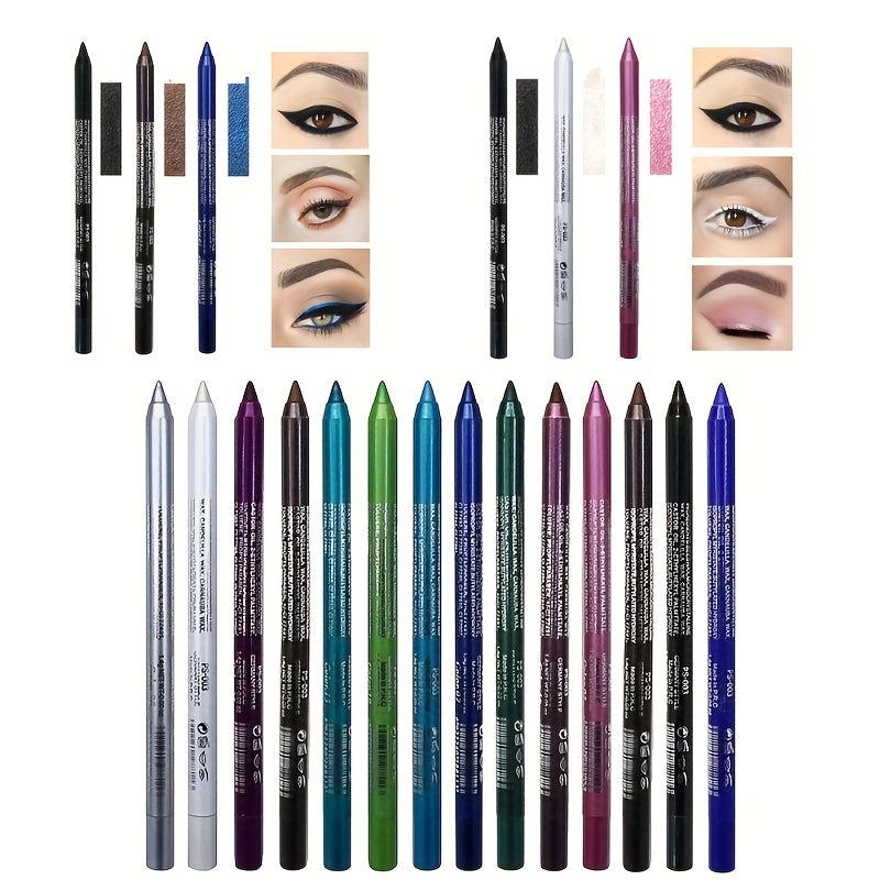 Long-Lasting Waterproof Eyeliner Pen with Metallic Smokey Texture