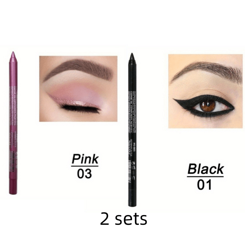 Long-Lasting Waterproof Eyeliner Pen with Metallic Smokey Texture