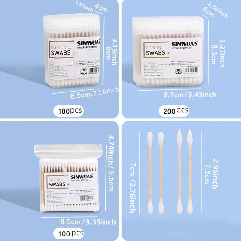 Disposable Cotton Swabs Double Headed Makeup Remover Swabs