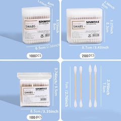 Disposable Cotton Swabs Double Headed Makeup Remover Swabs