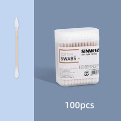 Disposable Cotton Swabs Double Headed Makeup Remover Swabs