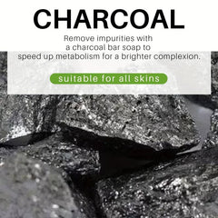 100g Activated Charcoal Bar Soap Skin Detox Face Body Hand Soap