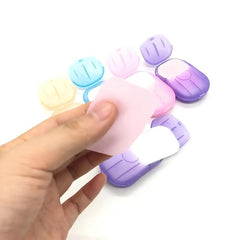 20 Pack Portable Disposable Travel Soap Sheets for Hiking and Toiletries