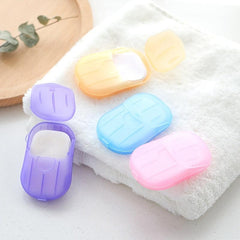 20 Pack Portable Disposable Travel Soap Sheets for Hiking and Toiletries