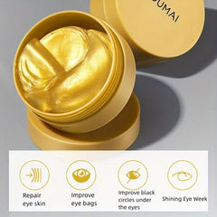 60 Sheets Golden Eye Mask Hydrating Moisturizing Fight Puffy Eyes Dark Circles
