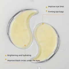 60 Sheets Golden Eye Mask Hydrating Moisturizing Fight Puffy Eyes Dark Circles