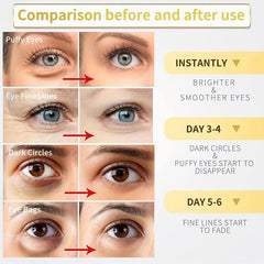 60 Sheets Golden Eye Mask Hydrating Moisturizing Fight Puffy Eyes Dark Circles