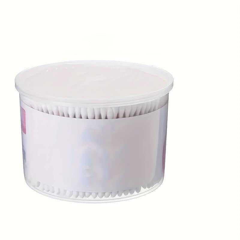 500pcs Disposable Cotton Swabs With Case - Round Tip Ear Nose Clean Beauty Tools