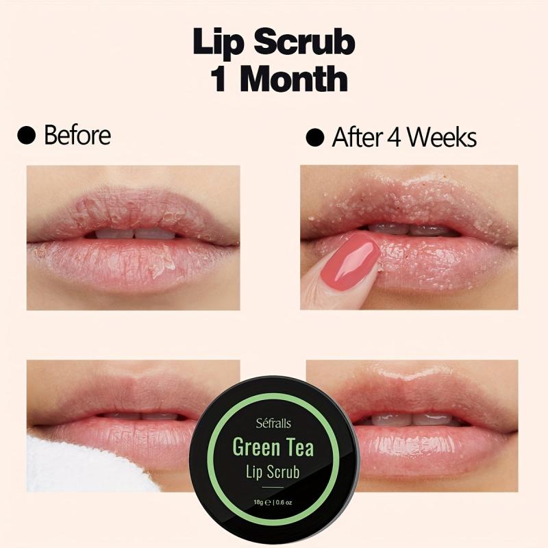 Green Tea Lip Scrub - Exfoliator & Moisturizer