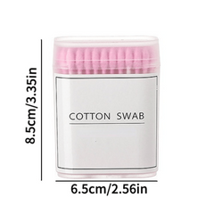 100/200pcs Makeup Cotton Swabs Double-headed Cleaning Buds with Storage Box