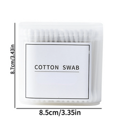 100/200pcs Makeup Cotton Swabs Double-headed Cleaning Buds with Storage Box