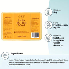 Shea Butter Soap for Dry Skin with Paraben Raw Shea Butter