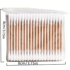Disposable Double Cotton Tip Swabs for Ear Nose Clean