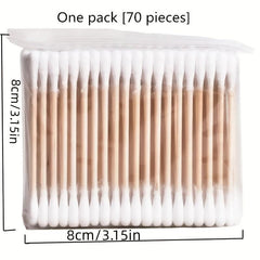 Disposable Double Cotton Tip Swabs for Ear Nose Clean