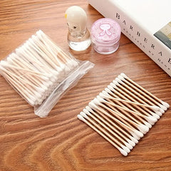 Disposable Double Cotton Tip Swabs for Ear Nose Clean