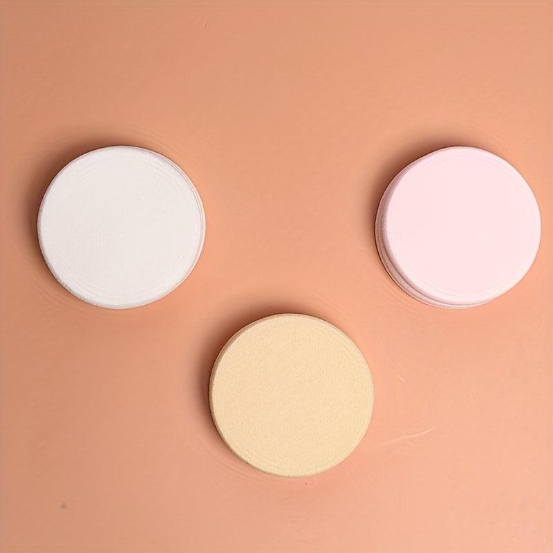 3 Pcs Reusable Facial Powder Puff Makeup Remover Pads