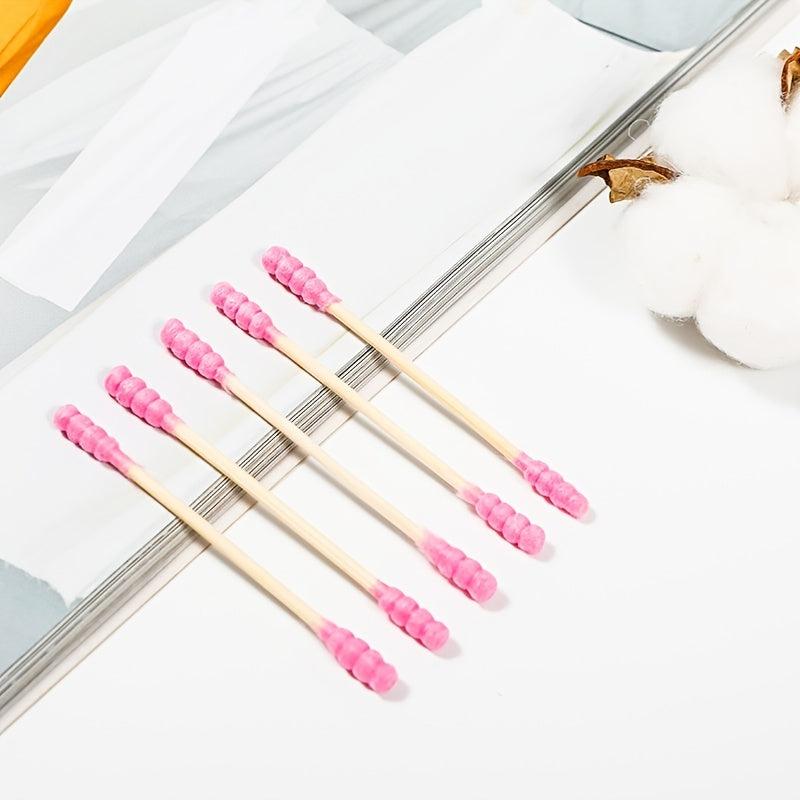 Double Head Swabs Ear Cleaning Buds Spiral Heads Makeup Remover